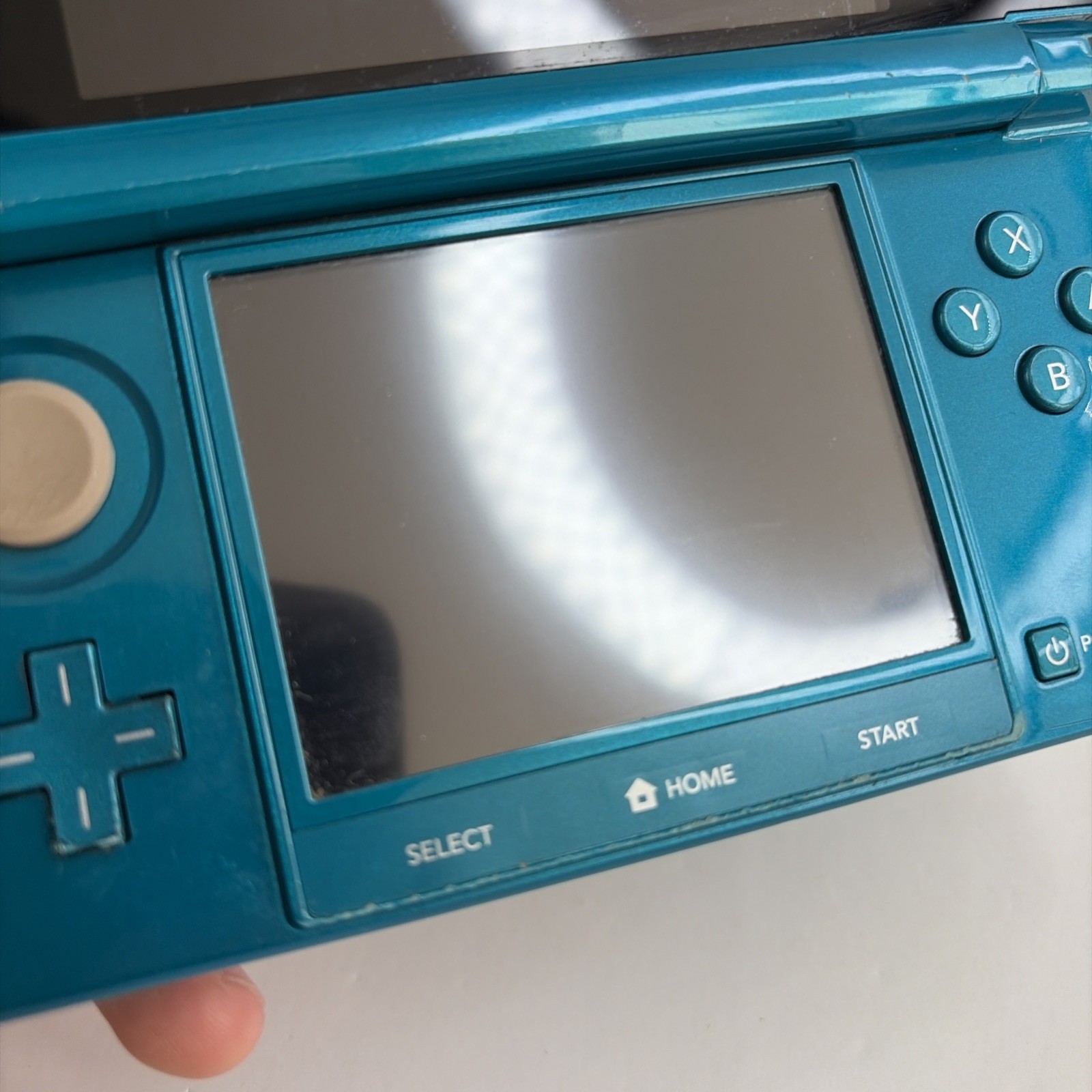 Nintendo 3DS System – Aqua Blue, Charger & Tested US Model