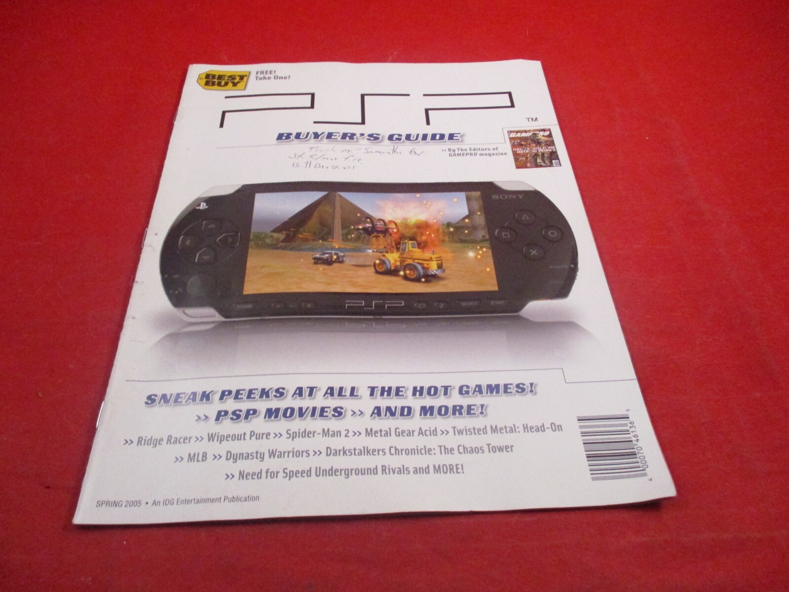 PSP Playstation Portable Best Buy Buyer’s Guide Spring 2005 Promo Catalog