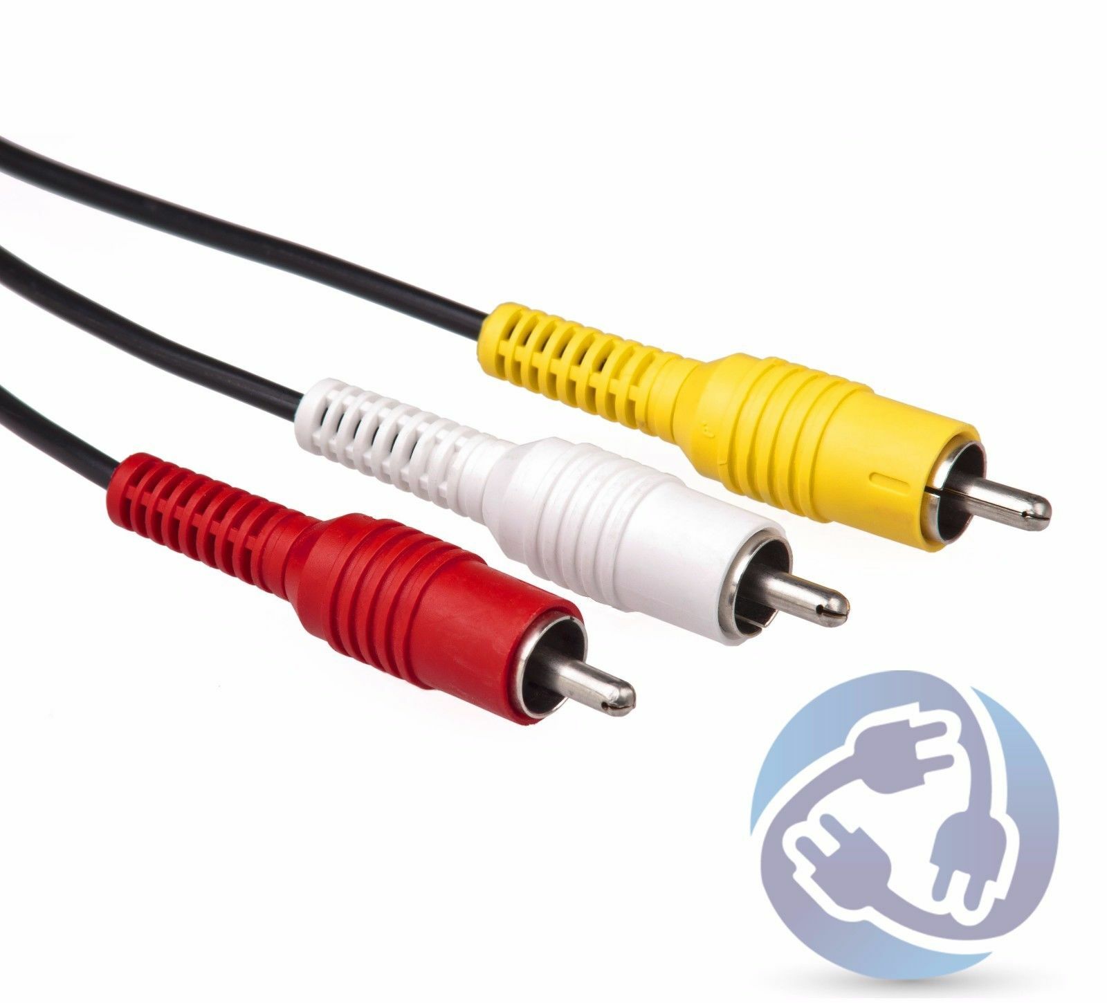 LOT 10X AV Video Audio RCA Composite Cable Cord for Sony Playstation PS1 PS2 PS3