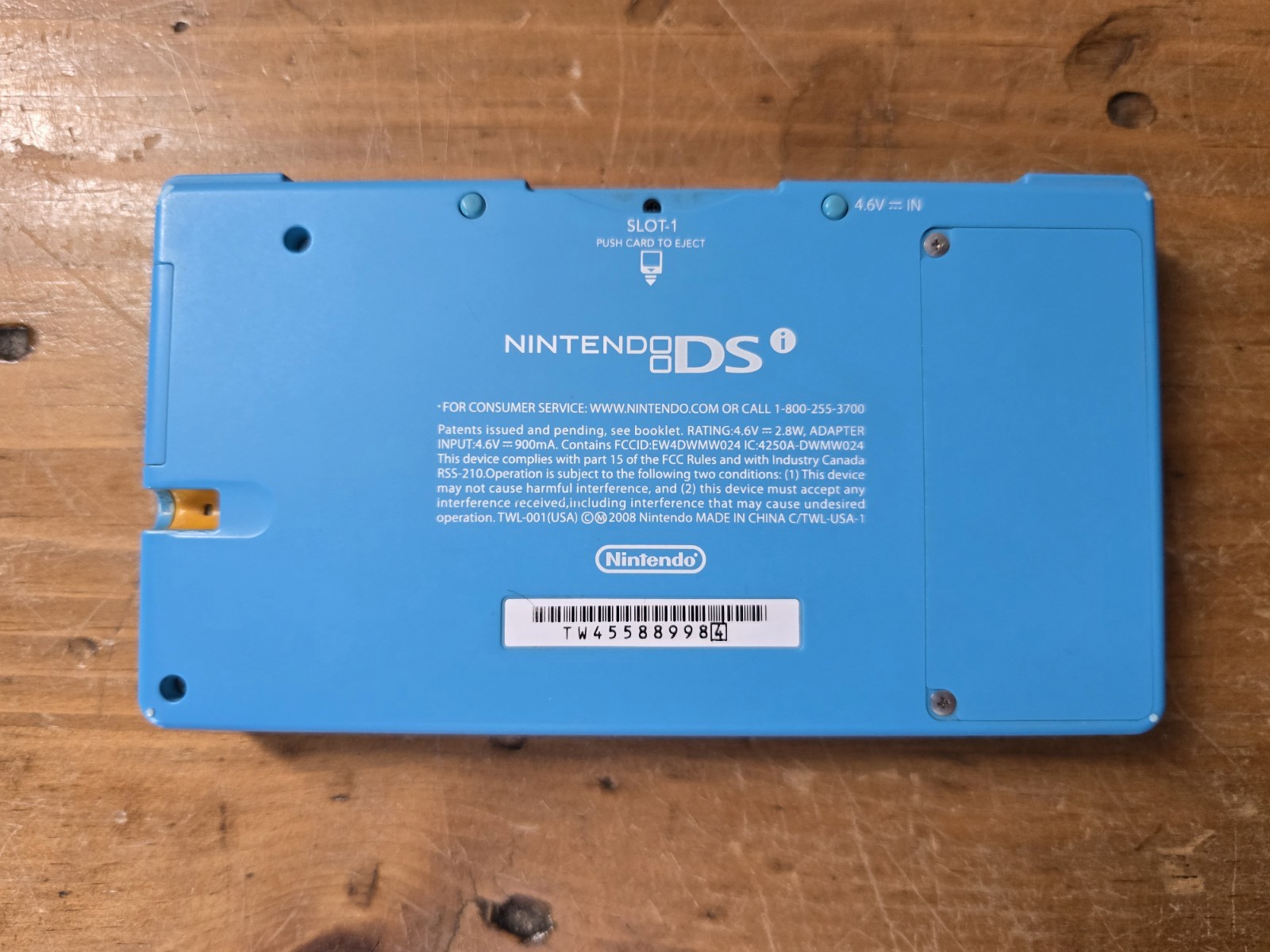 Nintendo DSi TWL.001 Teal Blue Video Game Handheld System W/Charger WORKING