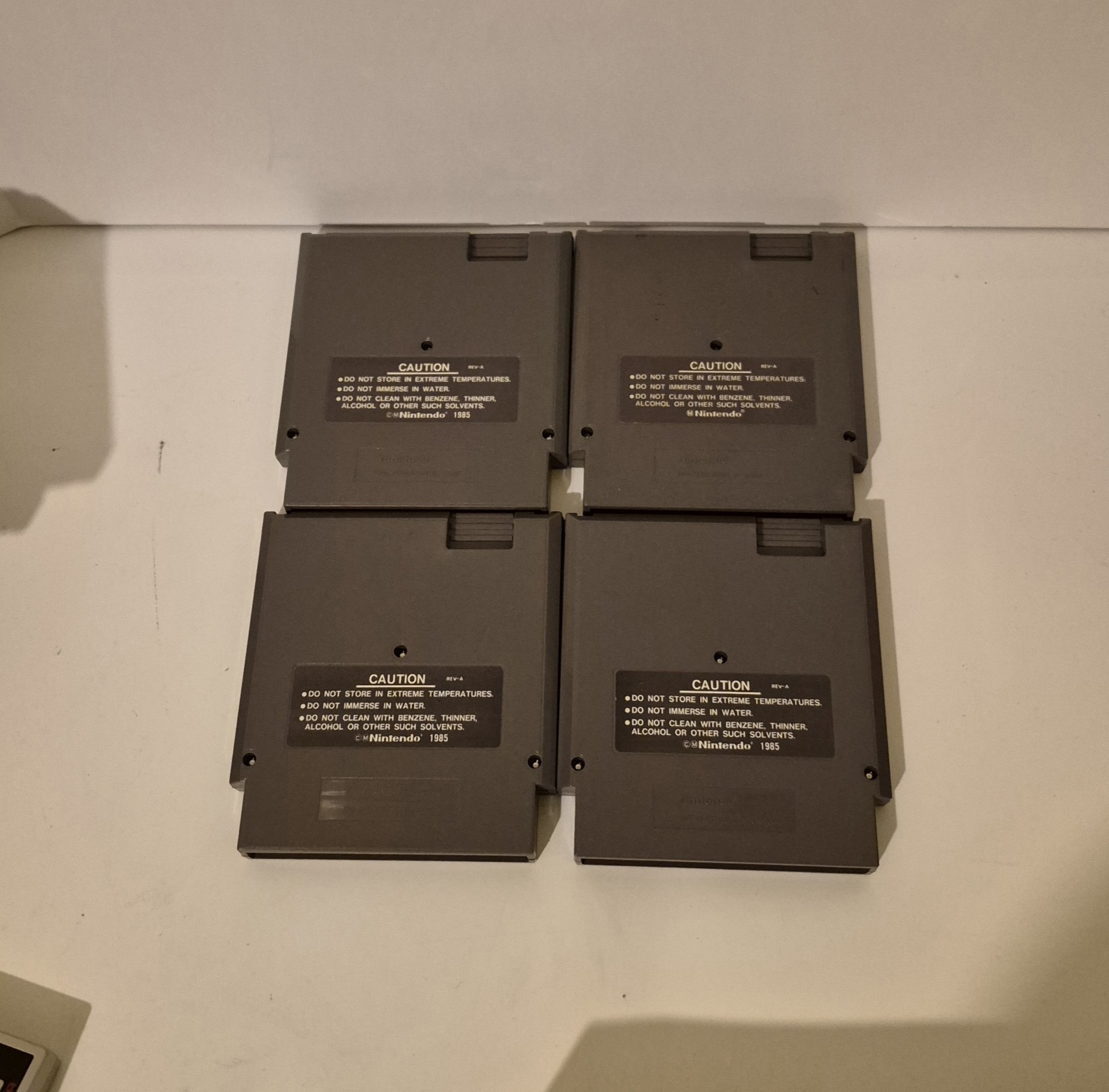 Nintendo NES 4-Game Lot Nintendo Entertainment System Mario Karate V’Ball Tested