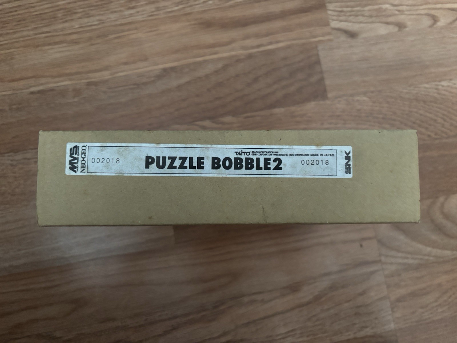 Puzzle Bobble 2 MVS Neo Geo SNK Holo Label Full Kit No Match
