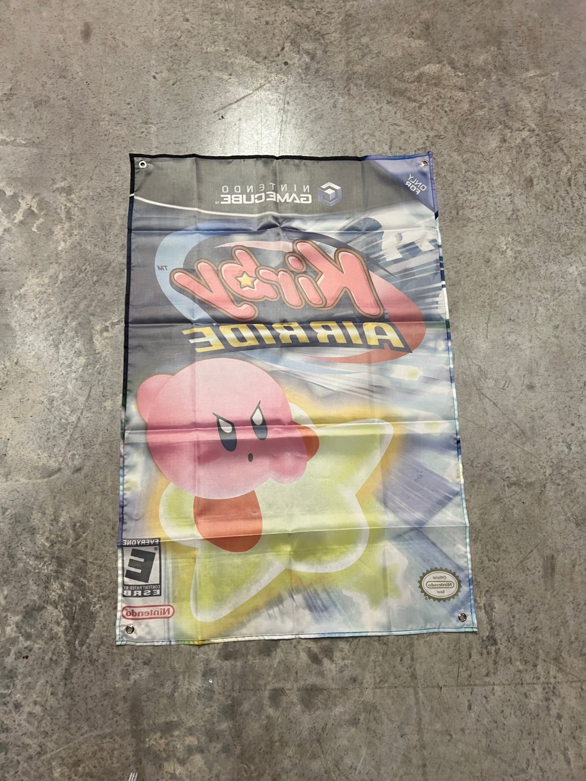 Kirby Air Ride Wall Flag Banner Tapestry 2 x 3 Ft, Gamecube