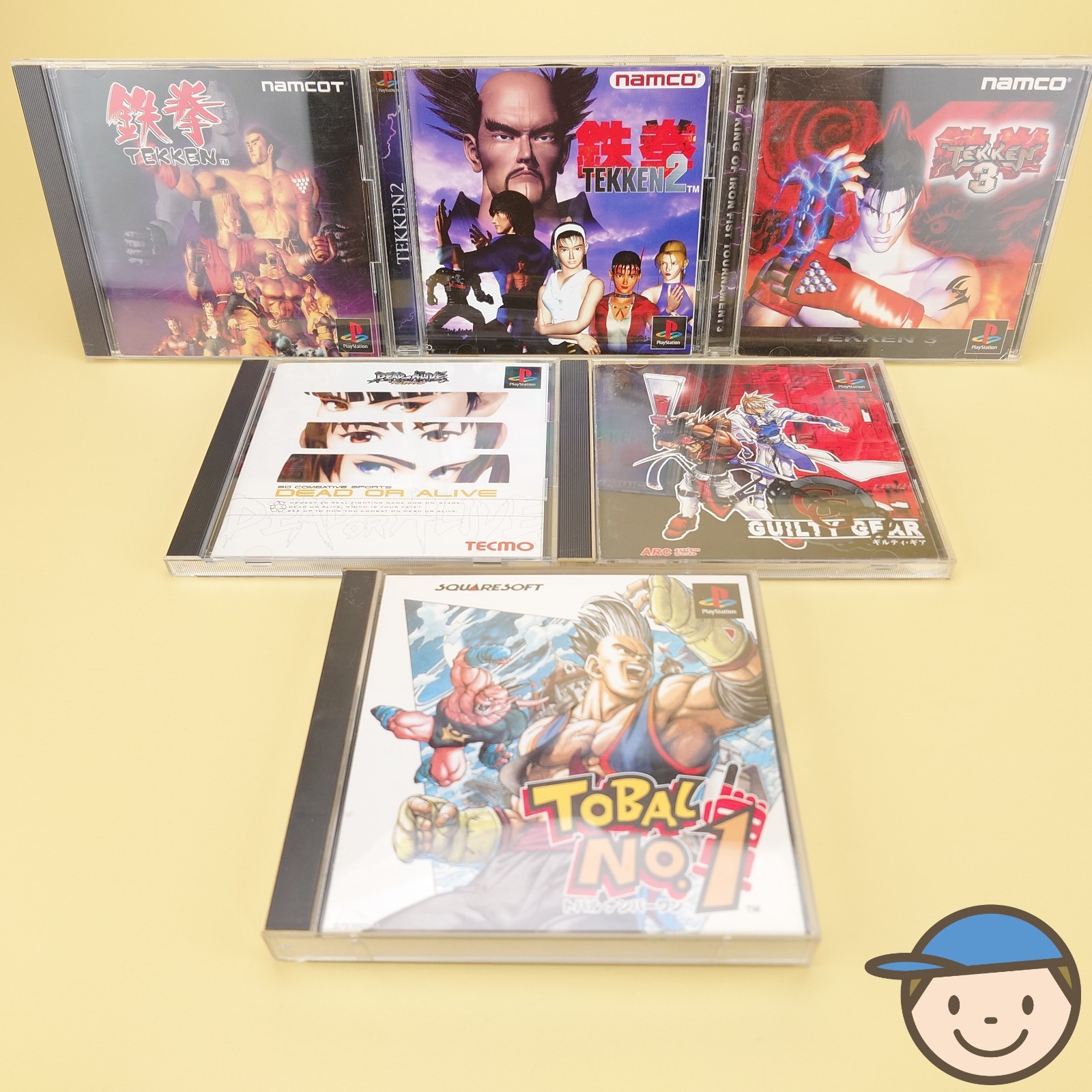PS1 Tekken 1 2 3 Dead or Alive Guilty Gear Tobal NTSC-J Japanese PlayStation