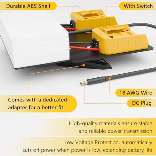 Starlink Mini Battery Adapter Compatible with De.Walt Battery, Small and Port…