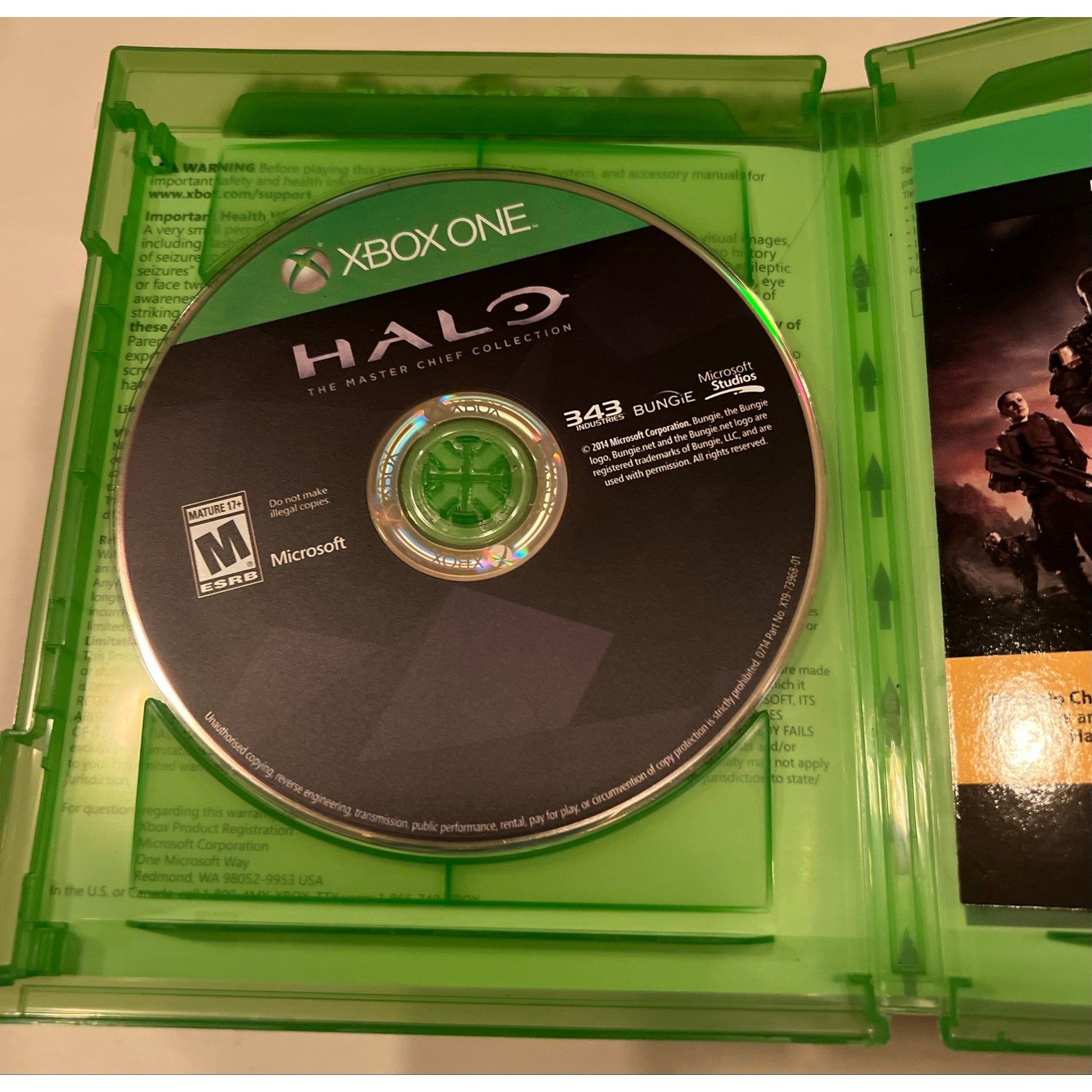 Halo: The Master Chief Collection Xbox One Game Complete w/ Case & Insert Tested