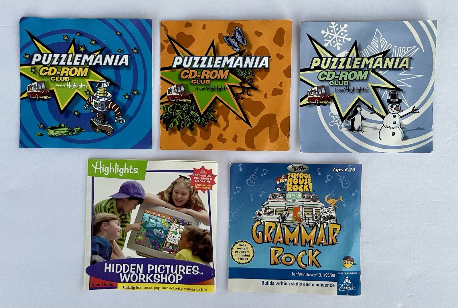 Huge Vintage PC CD-ROM Lot – Oregon Trail, Candy Land, Ohio Distinctive Software