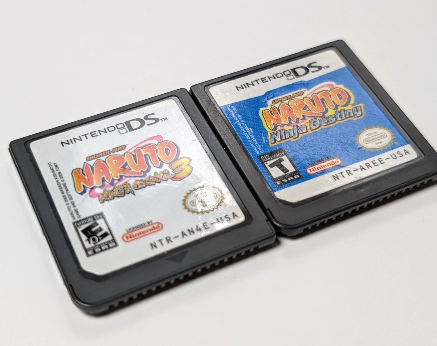 Naruto Ninja Destiny + Ninja Council 3 Nintendo DS authentic lot of 2