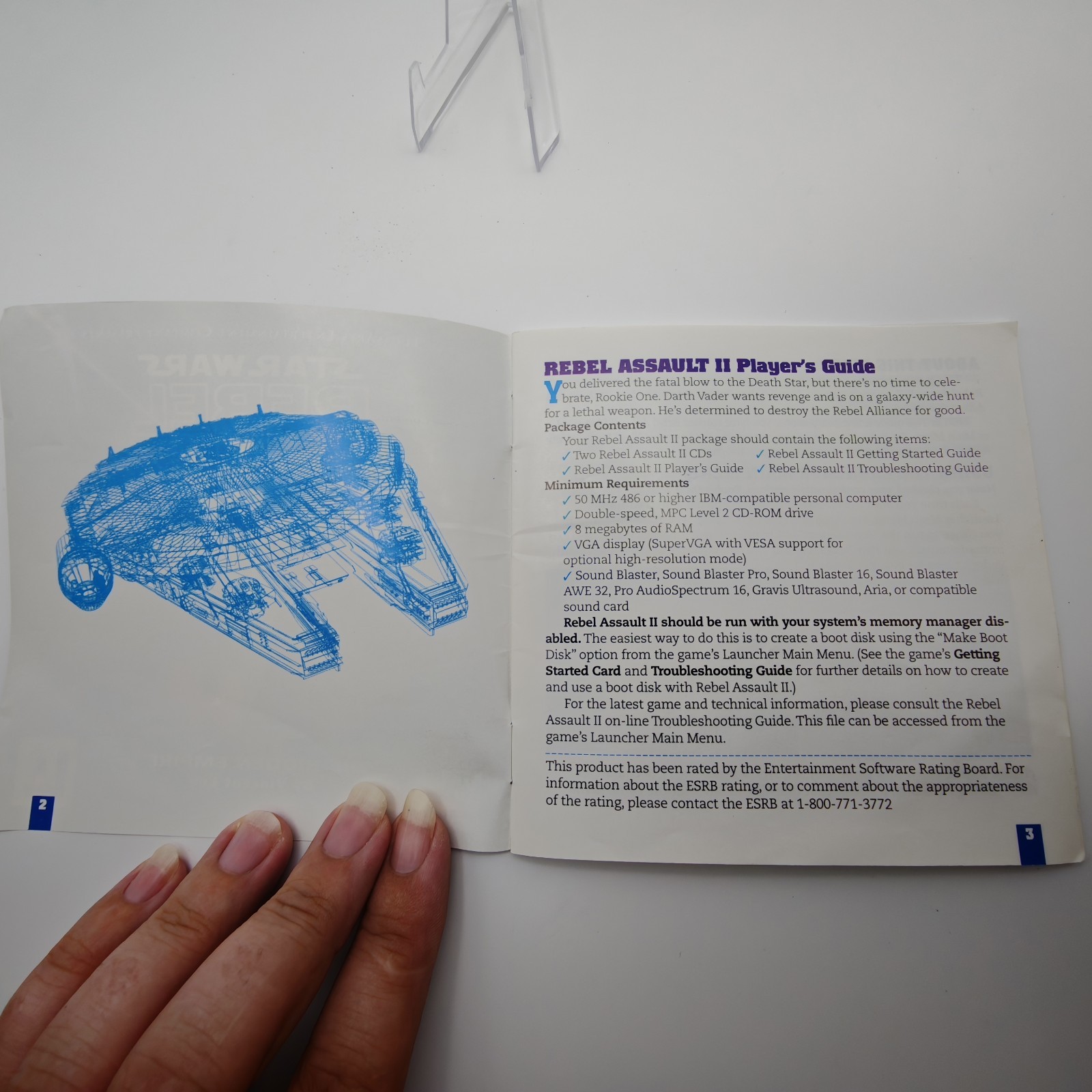 Star Wars Rebel Assault II Hidden Empire Player’s Guide Manual PC 1995 NO GAME