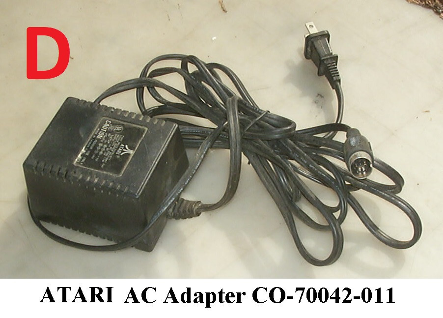 ATARI AC Adapter CO17945, CO61515, CO61636, CO-70042-011, tested good