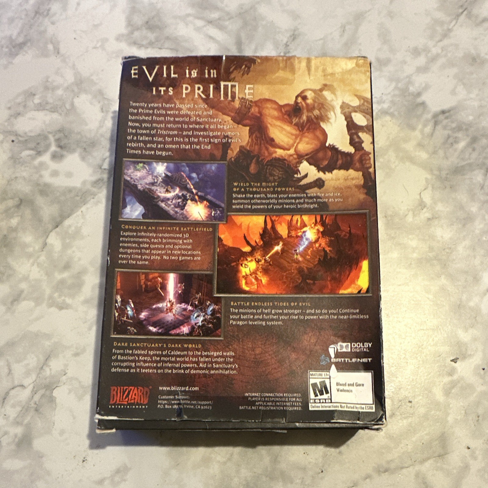 Blizzard Diablo III (PC/Mac) Action RPG Role Playing M NTSC-U/C 2012 Manual
