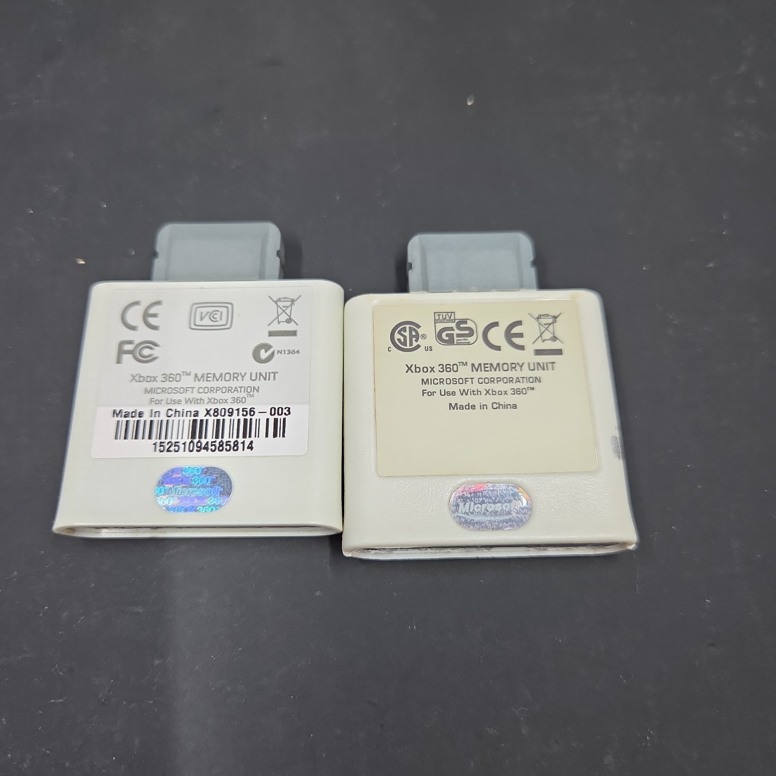 Genuine OEM Microsoft Xbox 360 512MB + 256MB Memory Unit Storage Cards *Tested*