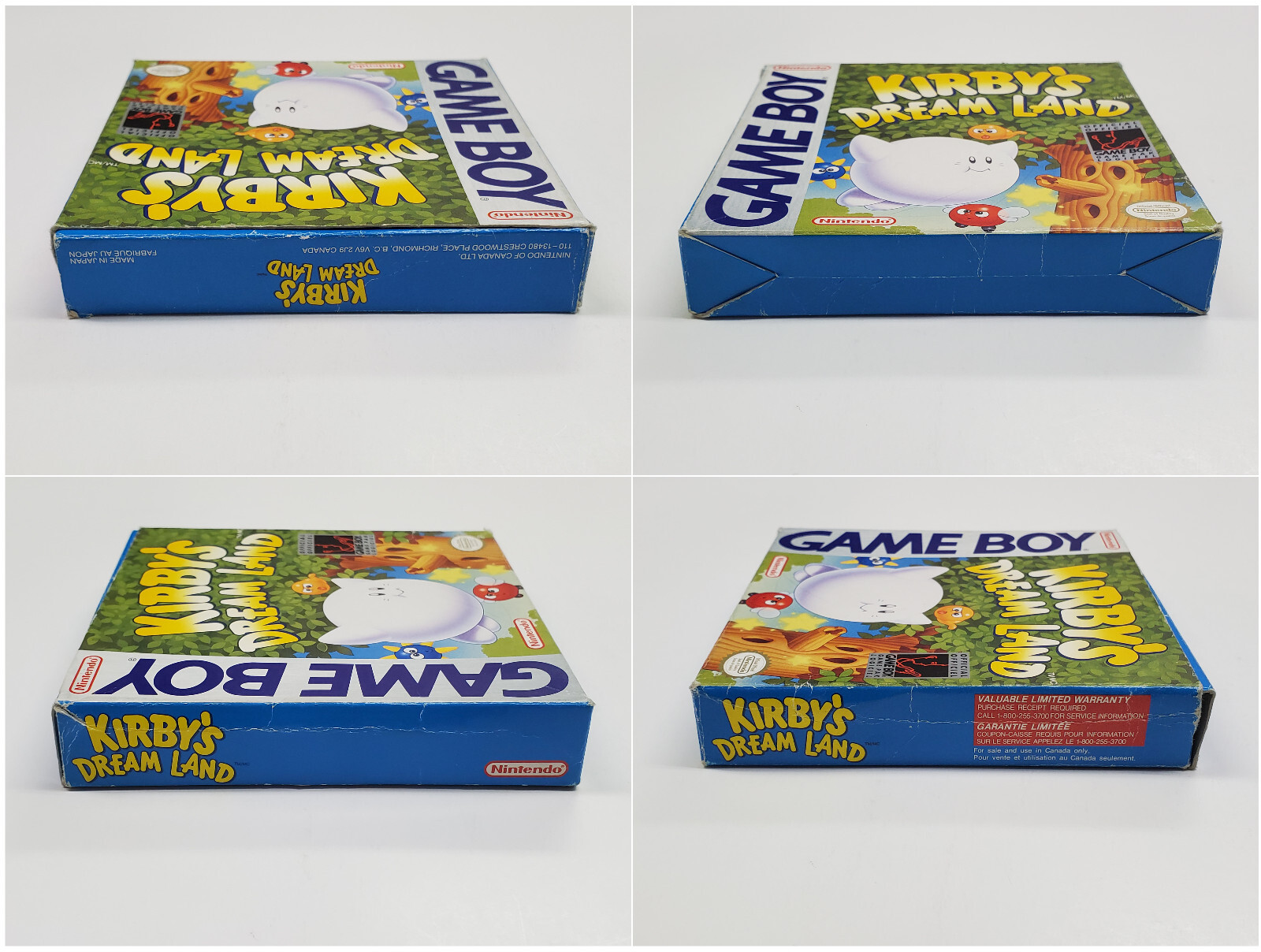 Kirby’s Dream Land Nintendo Game Boy Box & Manual *tear