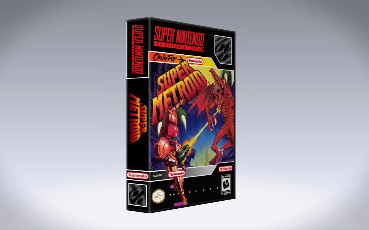 Super Metroid – Super Nintendo SNES Custom Case *NO GAME*
