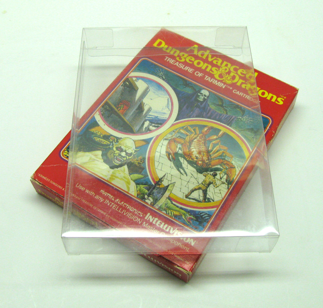 10X INTELLIVISION GAME CIB (SIZE A) – CLEAR PLASTIC PROTECTIVE BOX PROTECTORS