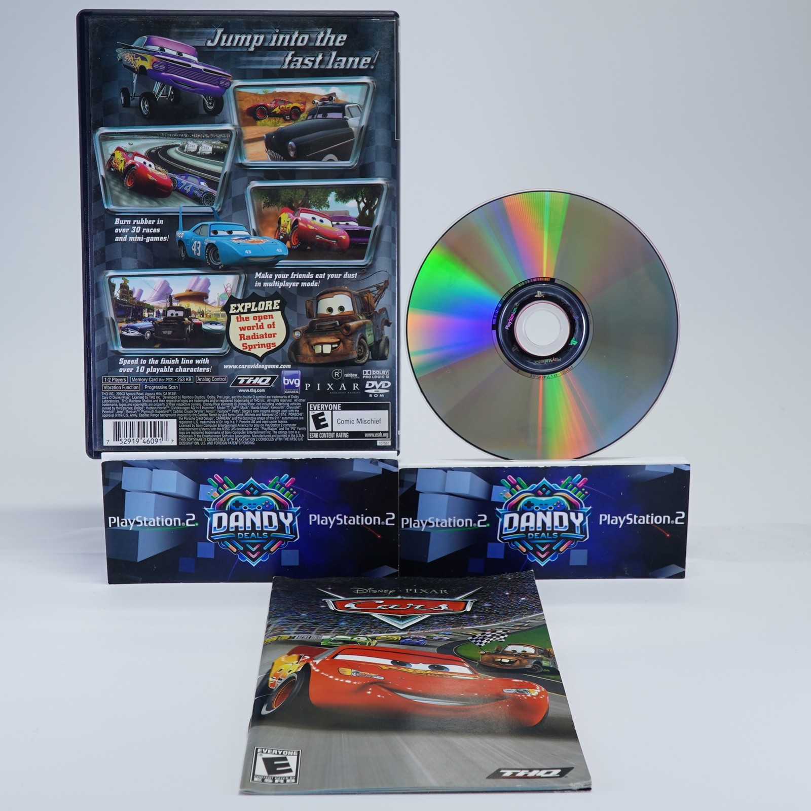 Cars PS2 Black Label – CIB W/ Manual – PlayStation 2