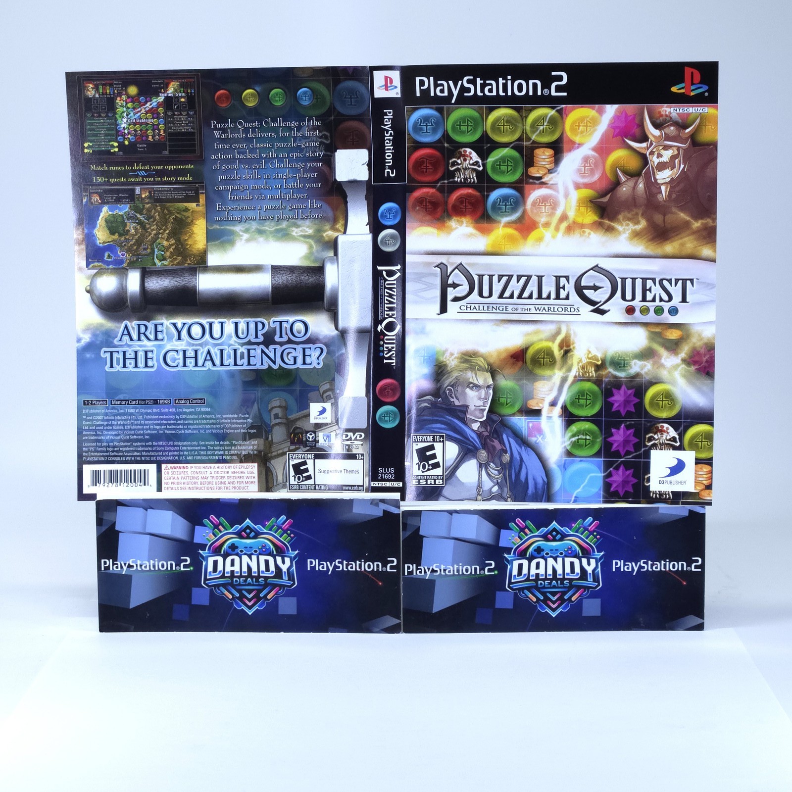 Puzzle Quest Challenge of the Warlords PS2 CIB W/ Manual – PlayStation 2
