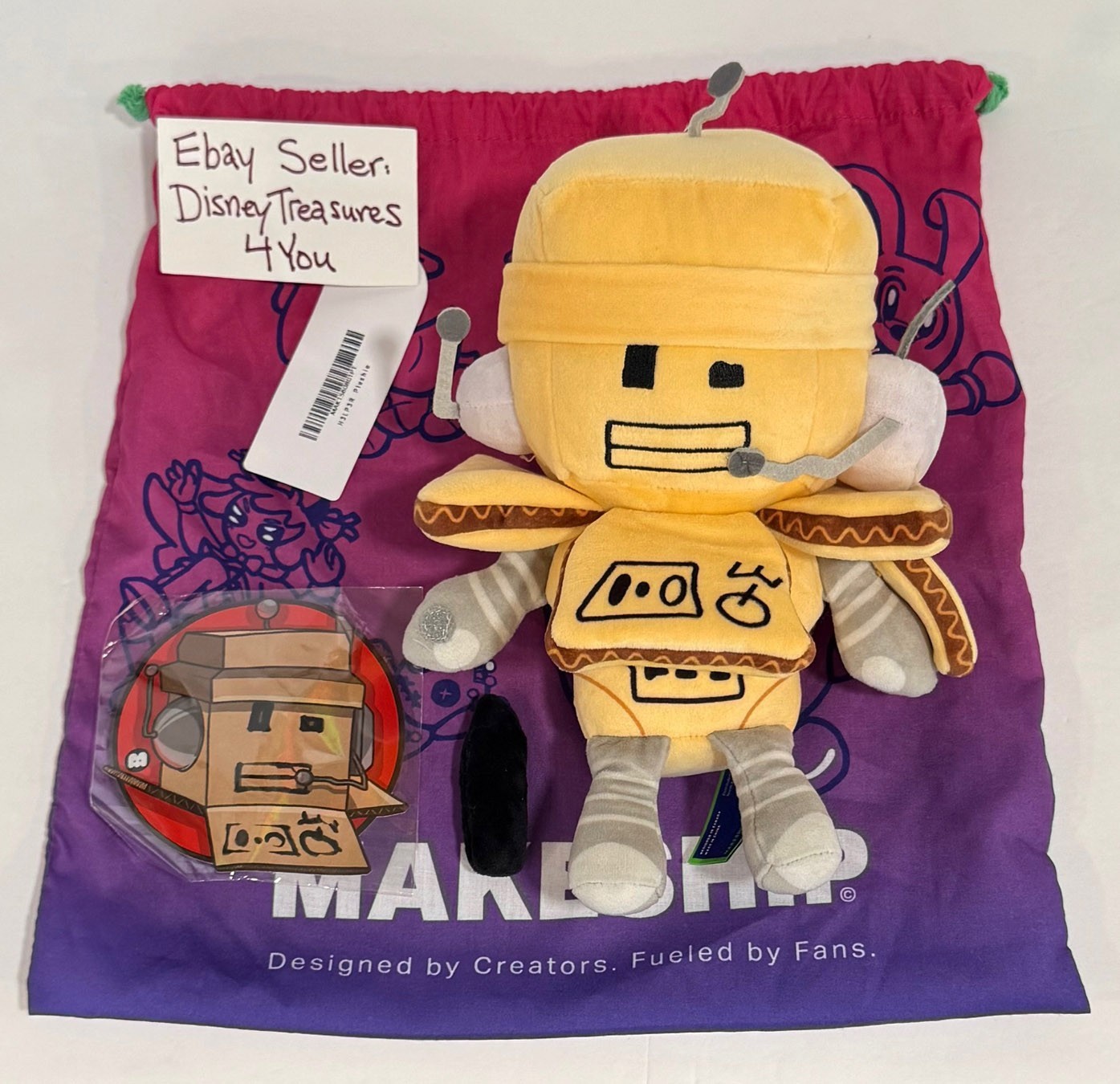 Makeship H3LP3R Bot Plush Larvae Studio Something Evil Will Happen Survival Game