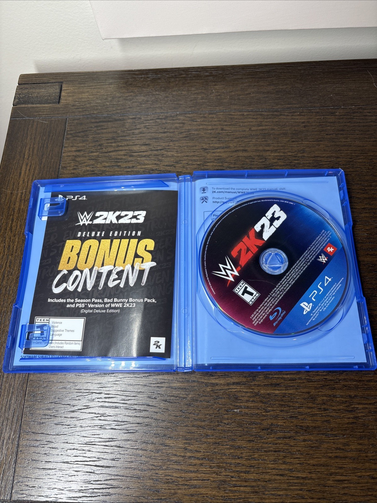 WWE 2K23 Deluxe Edition (Sony PlayStation 4, 2022) Used Complete and Tested G