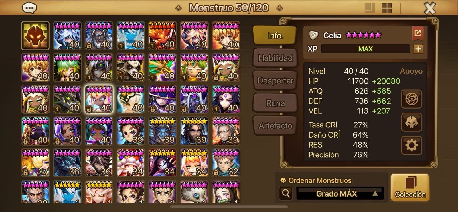 Summoners War ▪️5LD VIP SUPER SPEED ASIA SERVER ▪️Ongyouki Celia Zenisek Thebae