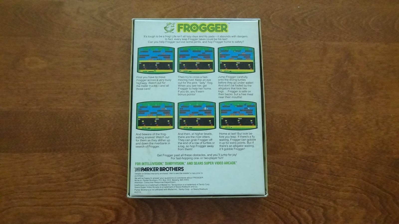 INTELLIVISION FROGGER BOXED Excellent