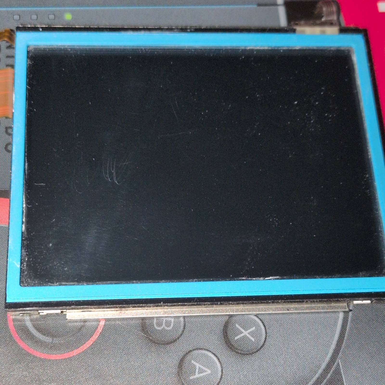 Nintendo Switch Replacement LCD Screen Display Module w/ Ribbon Cable Blue Frame