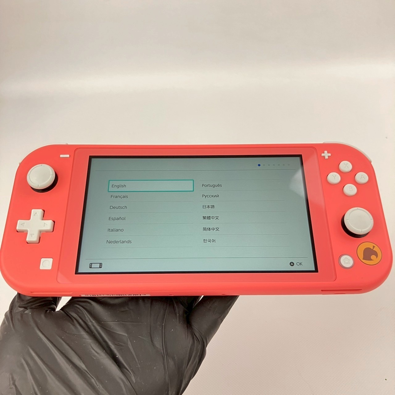 Nintendo Switch Lite Animal Crossing A Rank Coral Pink Console Region Free 13