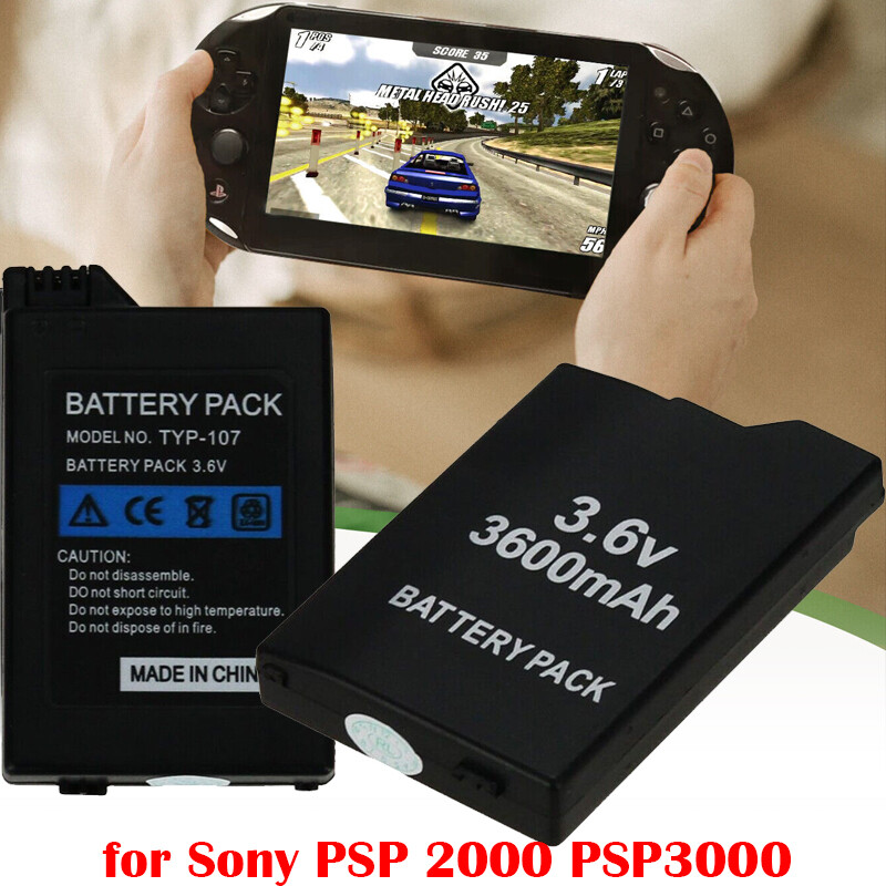 Rechargeable Replacement Battery 3600mAh 3.6V For Sony PSP Slim 2000 2001 3000