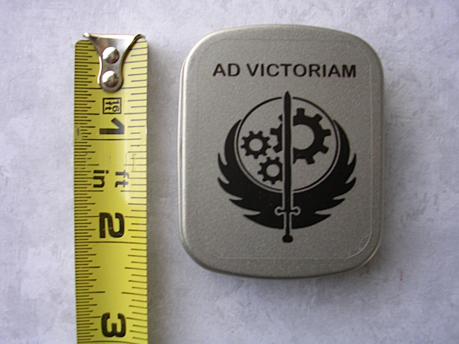 Brotherhood of Steel Dog tag custom mini tin Cosplay Prop
