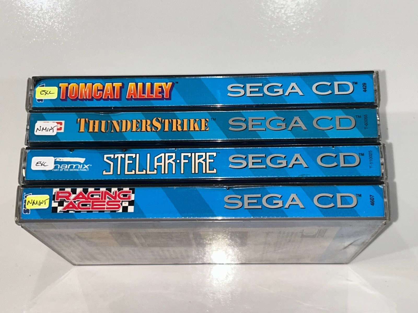 4 Sega CD Games (Racing Aces, Stellar-Fire, ThunderStrike, Tomcat Alley) Lot 8
