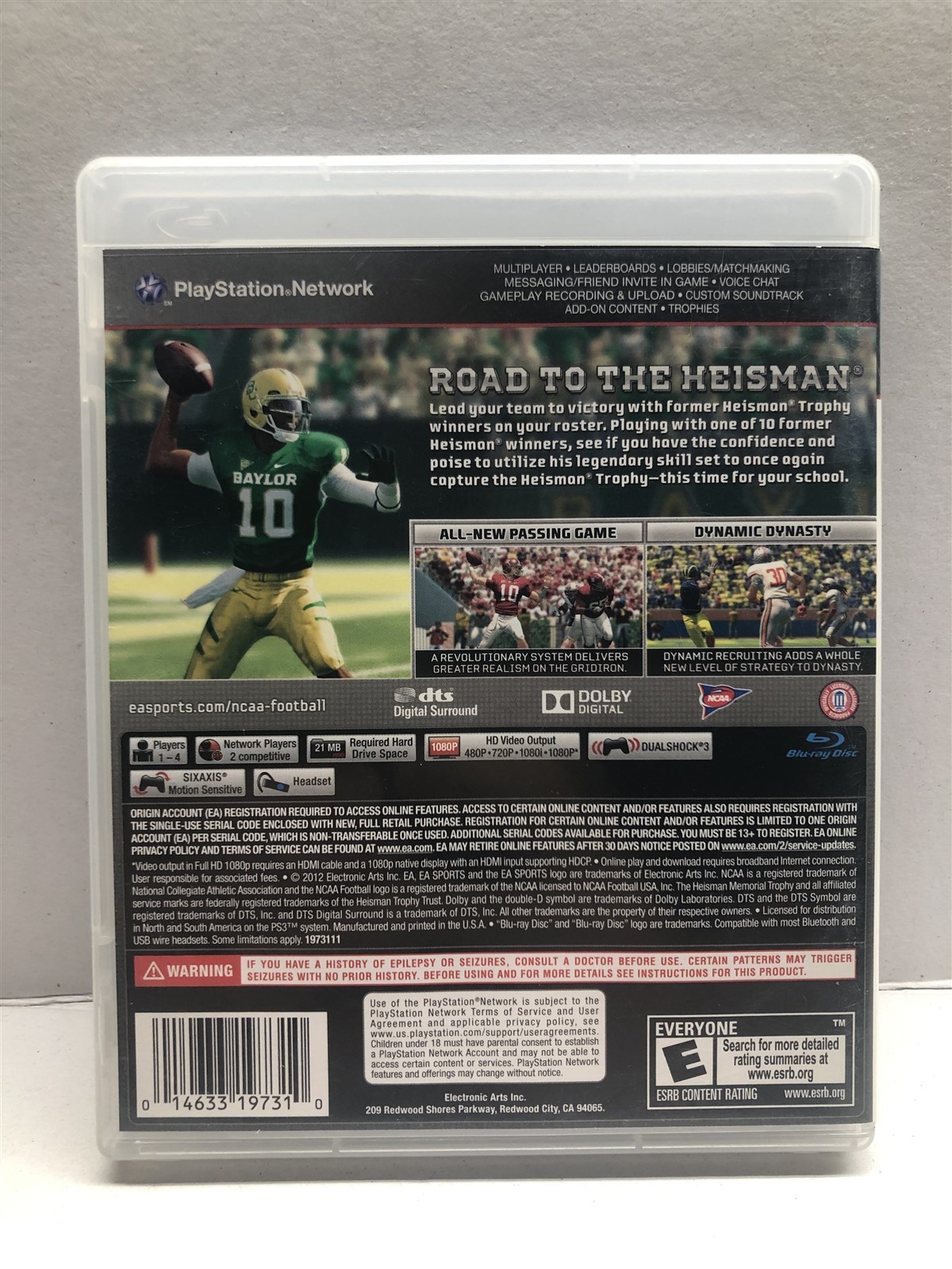 NCAA Football 13 (PlayStation 3, 2012) Complete Tested Working – Free Ship