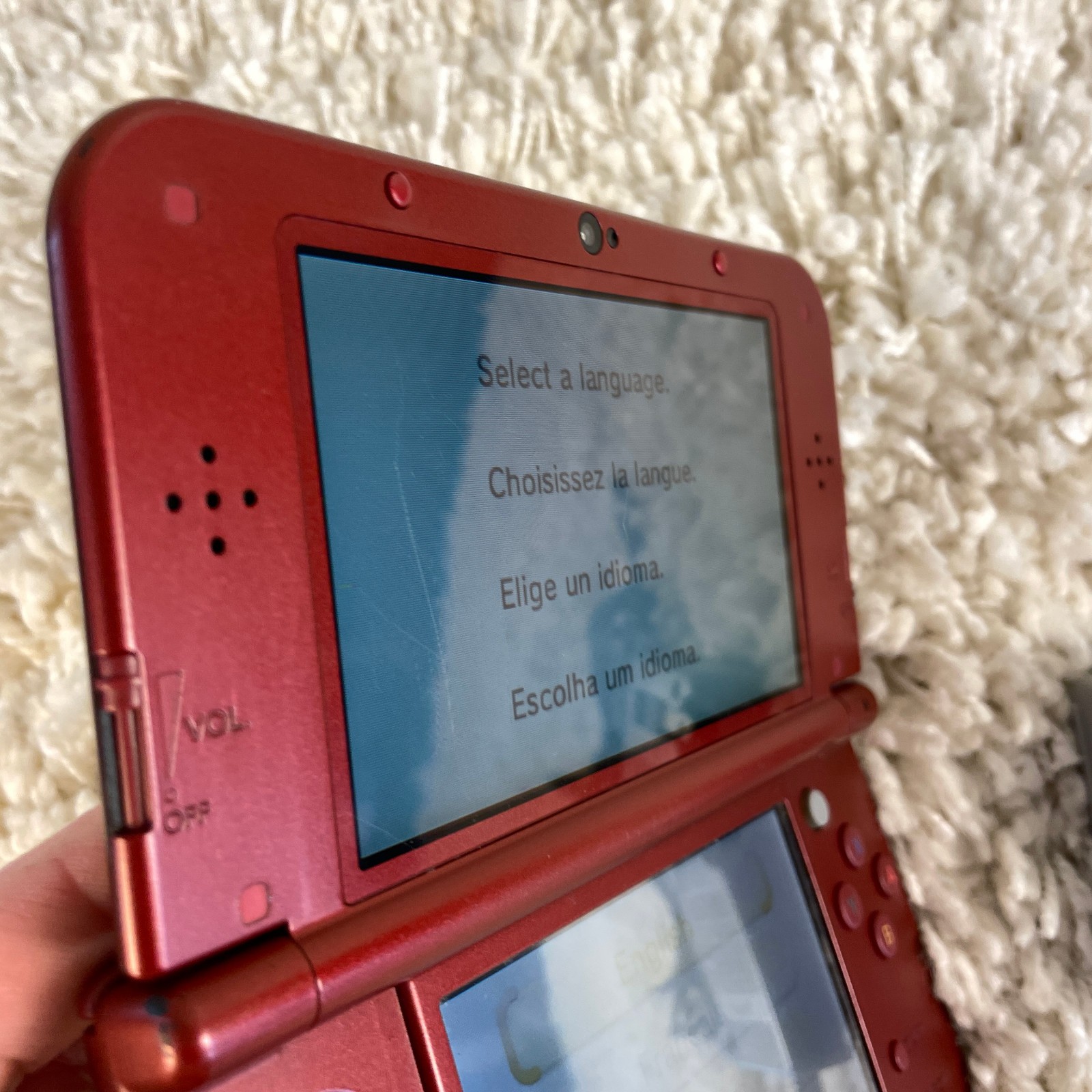Nintendo “New” 3DS XL Metallic Red Handheld Console System RED-001 Top IPS Works