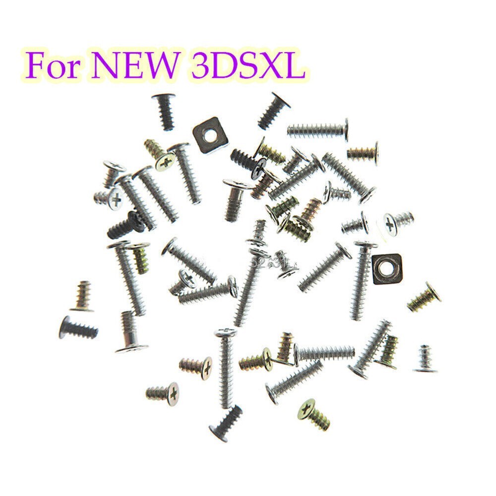 For Nintendo 3DS/3DS XL LL Back Shell & Motherboard Screws Full Sets Part