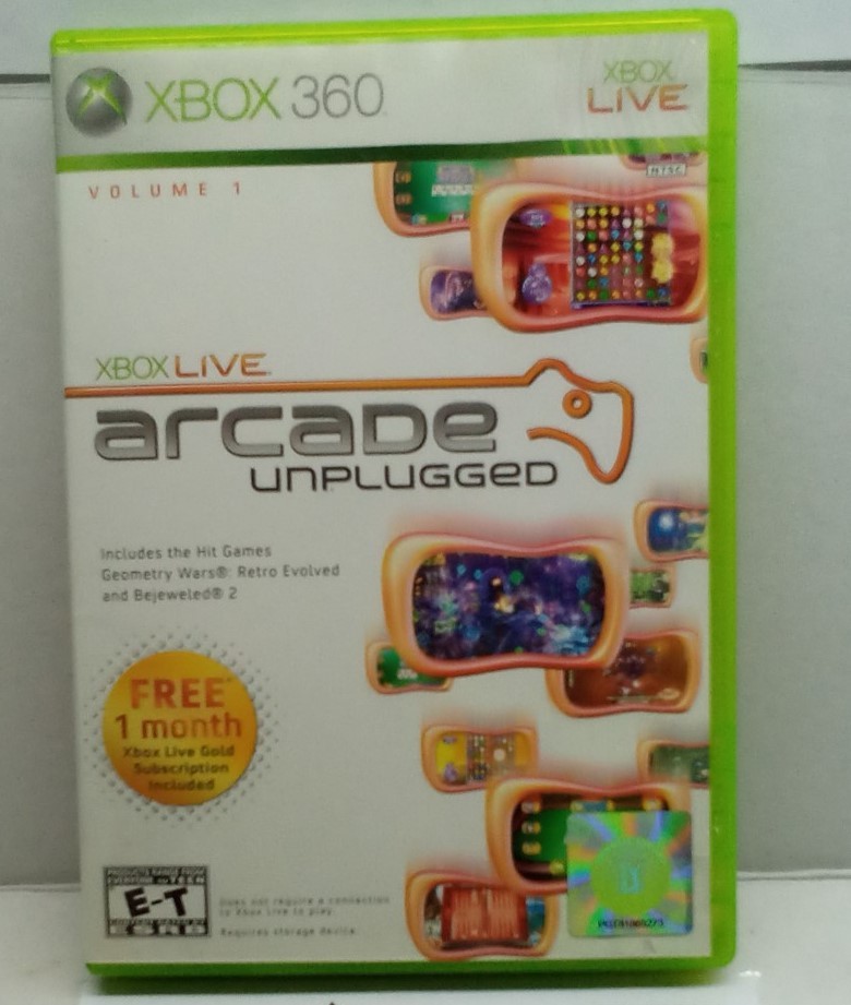 Xbox Live Arcade Unplugged Vol. 1 (Xbox 360, 2006) Complete Tested Working