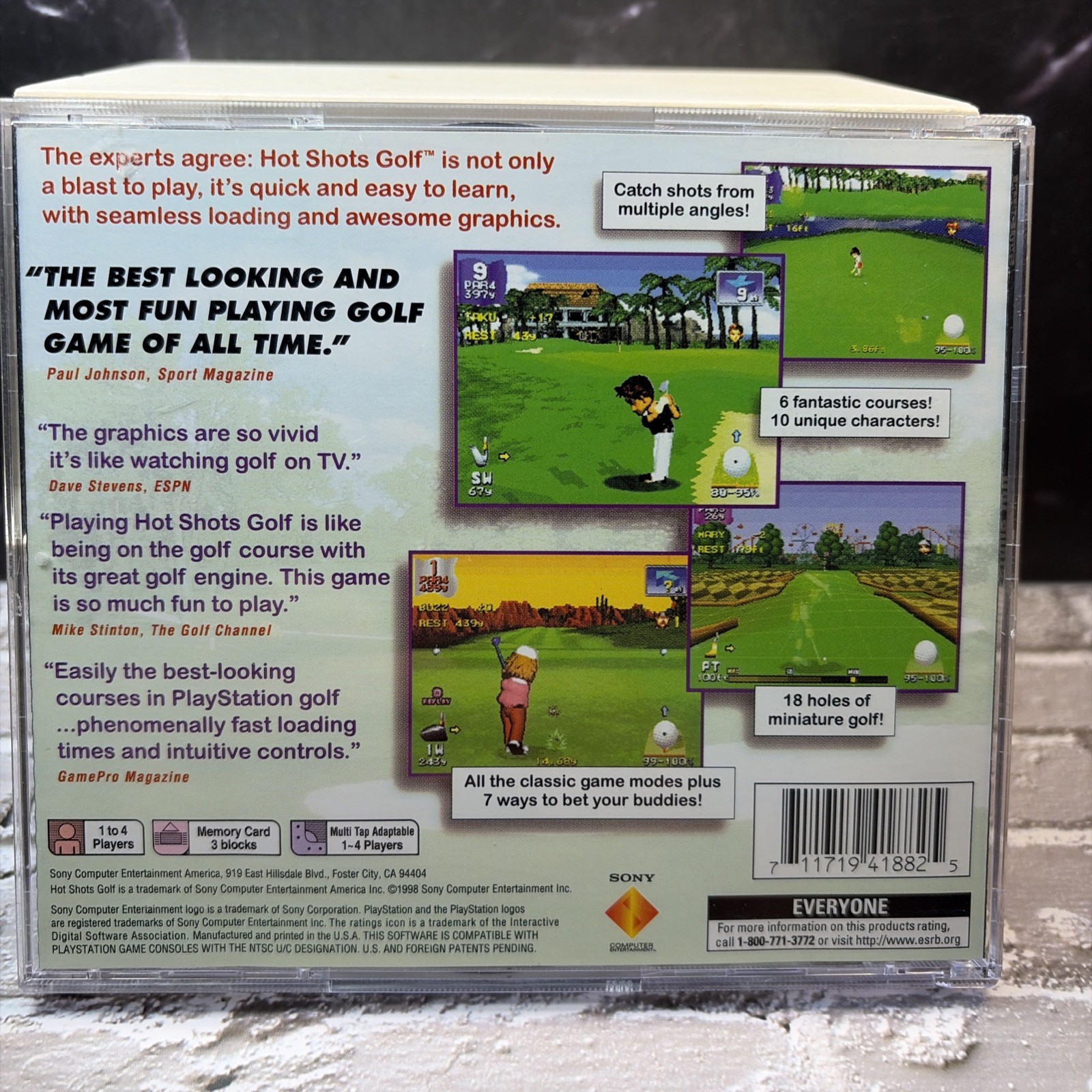 Hot Shots Golf (Sony PlayStation 1, 1998) CIB T&W