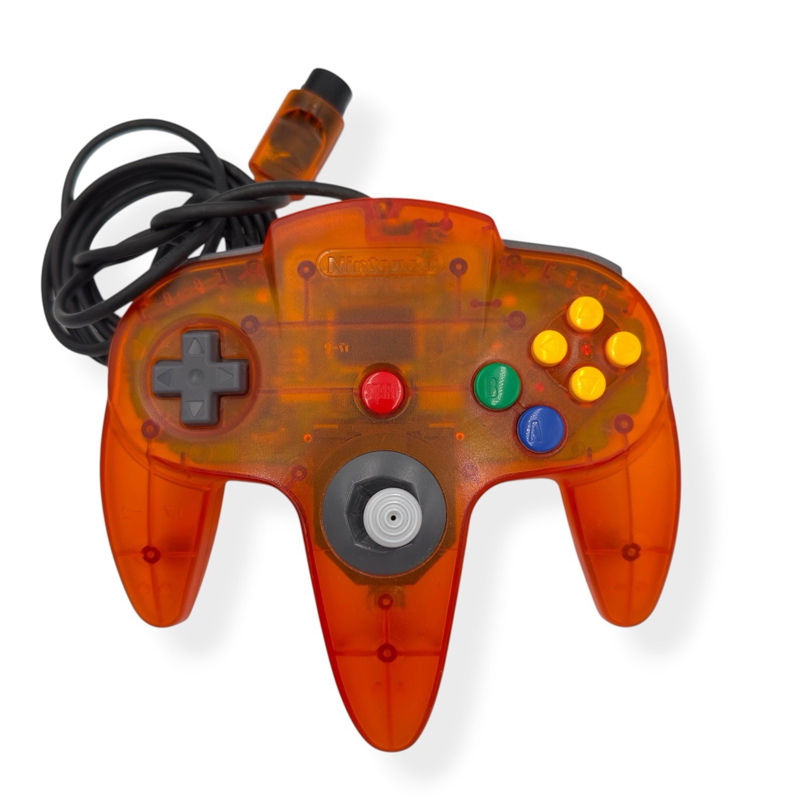 VTG Nintendo N64 Fire Orange Funtastic OEM Controller (Tested & Working) 1990s