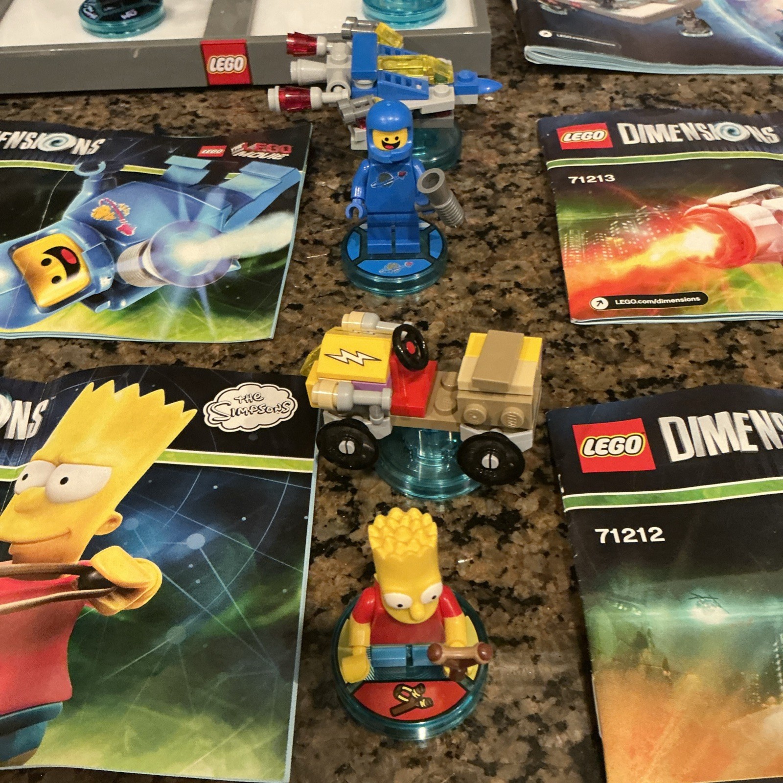 Lego Dimensions lot w/ PS3, PS4, & Wii-U] with 71214, 71211, 71212, 71213
