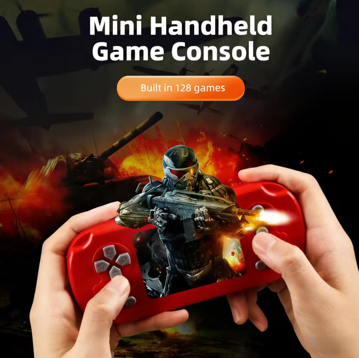 GAMINJA GC31 Retro Mini Handheld Video Game Console Portable TFT Color Screen