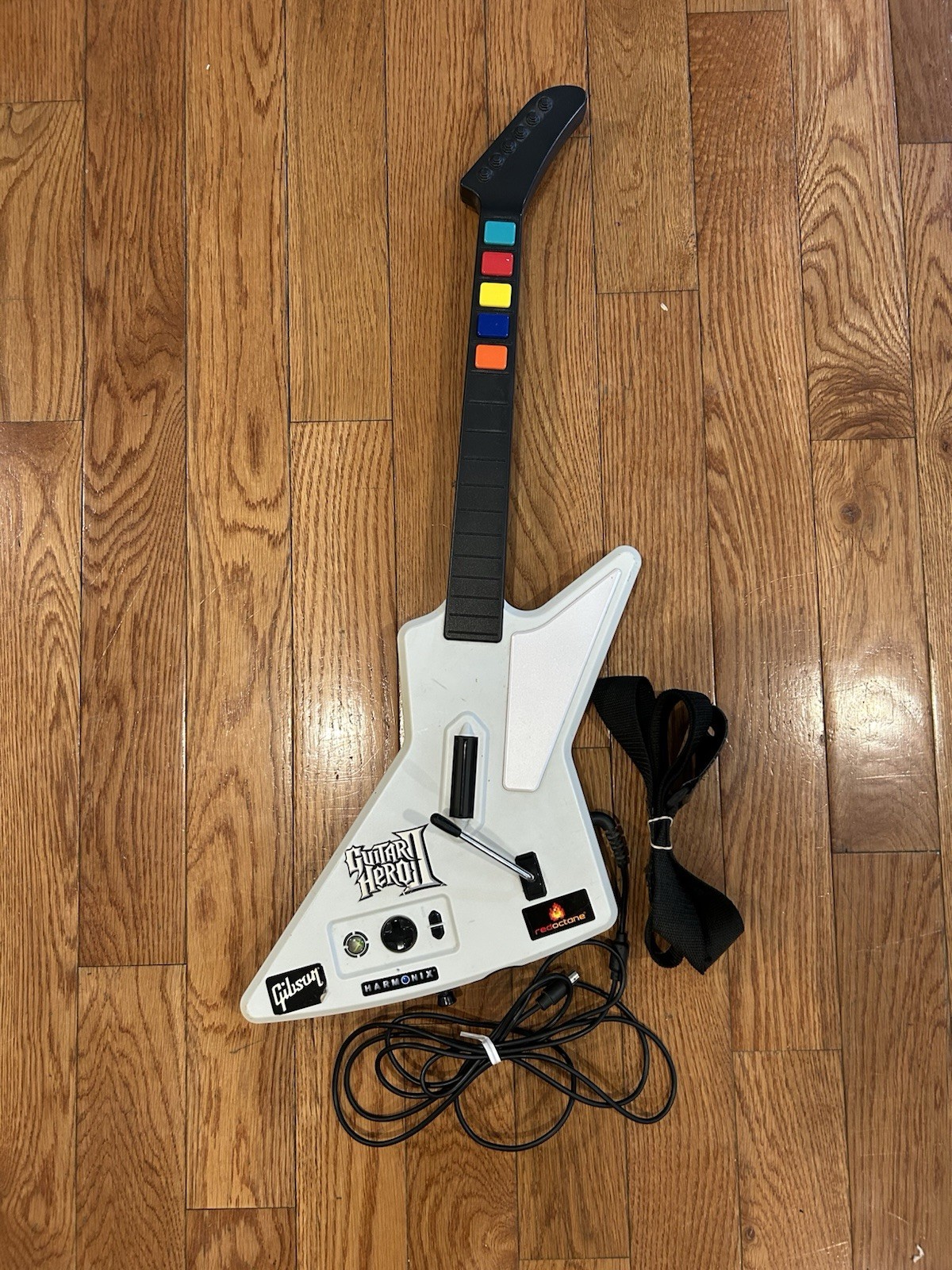 Guitar Hero Xbox 360 X-Plorer Wired Controller RedOctane 95065 For Parts Untest