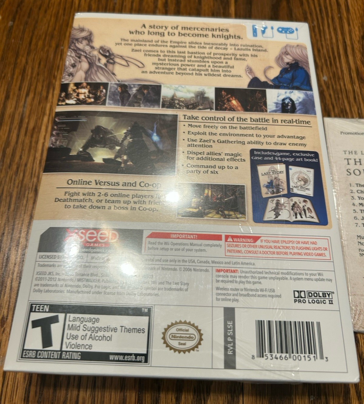 The Last Story Wii Big Box Limited Edition With CD New/Sealed