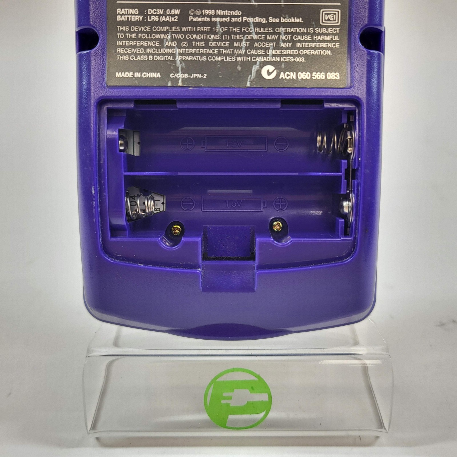 Nintendo Game Boy Color Handheld Game Console CGB-001 Purple
