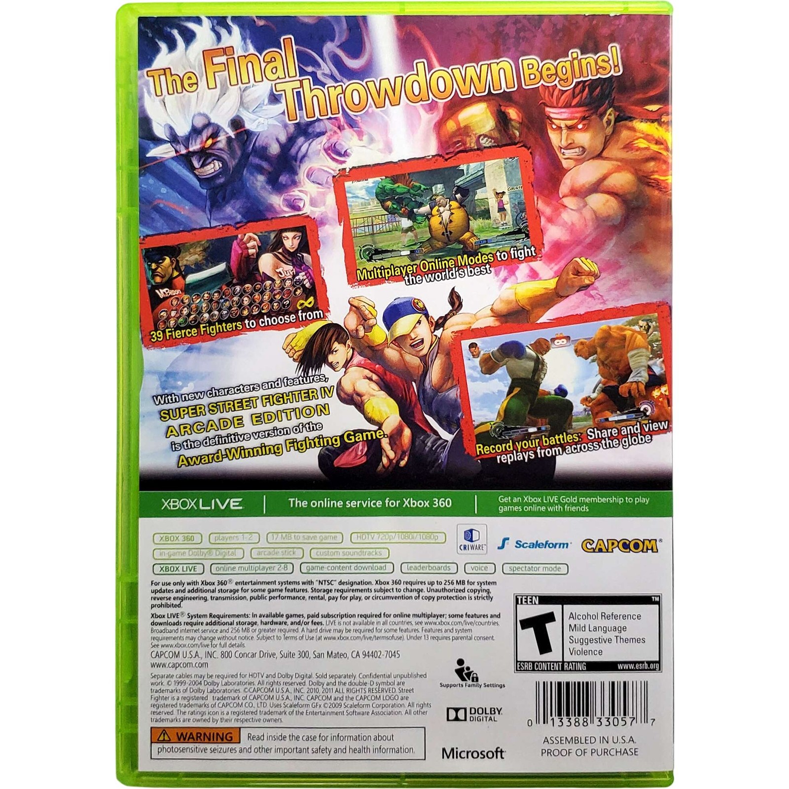 Super Street Fighter IV Arcade Edition – Microsoft Xbox 360 4 Tested