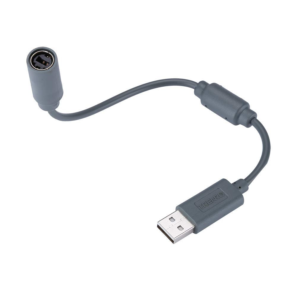 USB Breakaway Cable for Xbox 360, USB Adapter Cord Dongle Compatible with Micros