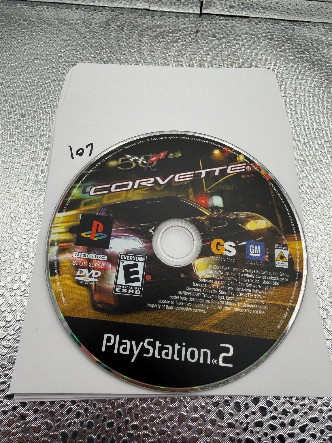 Corvette 50th Anniversary PlayStation 2 PS2 Video Game Racing