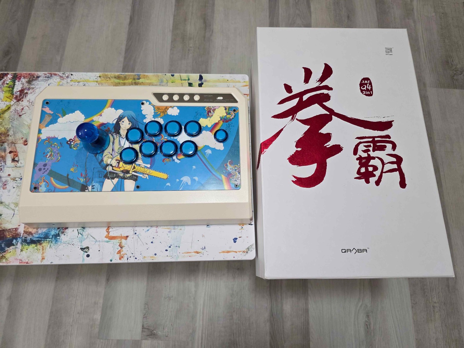 Custom Modded Qanba 4 Q4 RAF 3-in-1 Arcade Fight Stick for PS3, Xbox 360, PC
