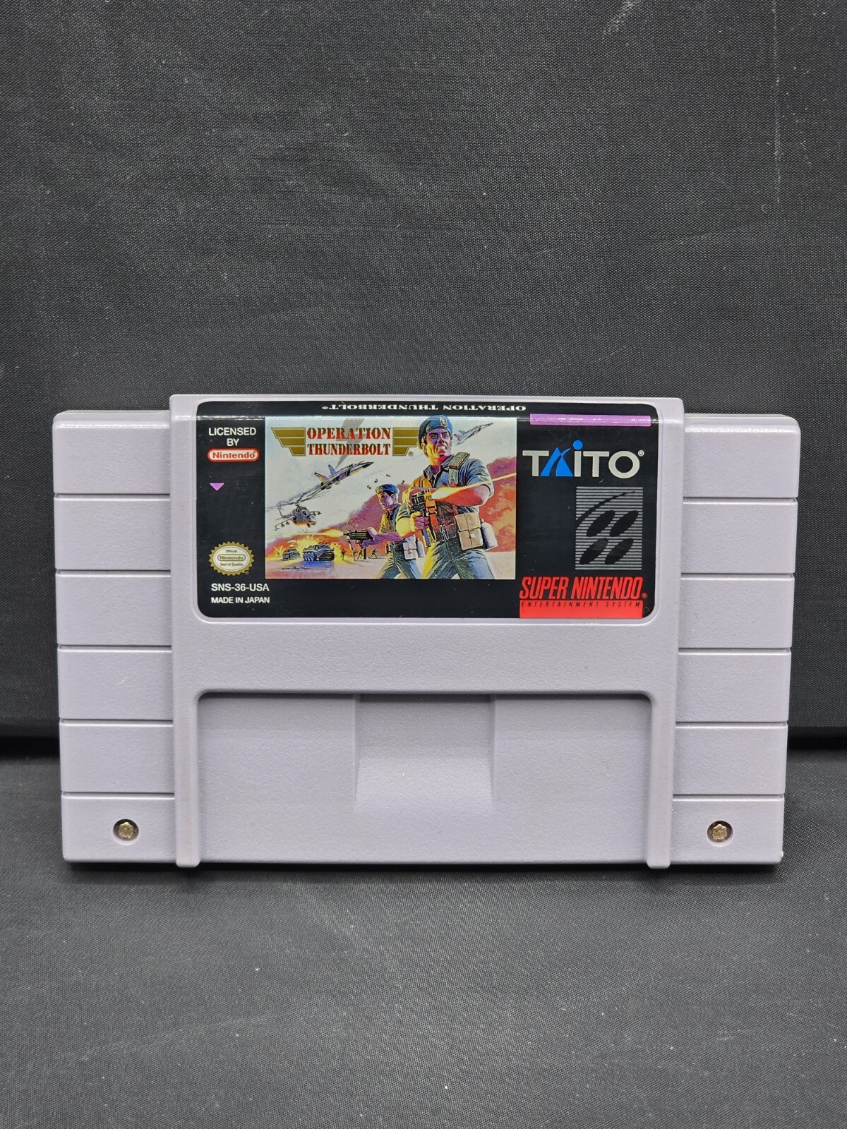 Operation Thunderbolt (Super Nintendo 1994) SNES Complete CIB Manual Authentic