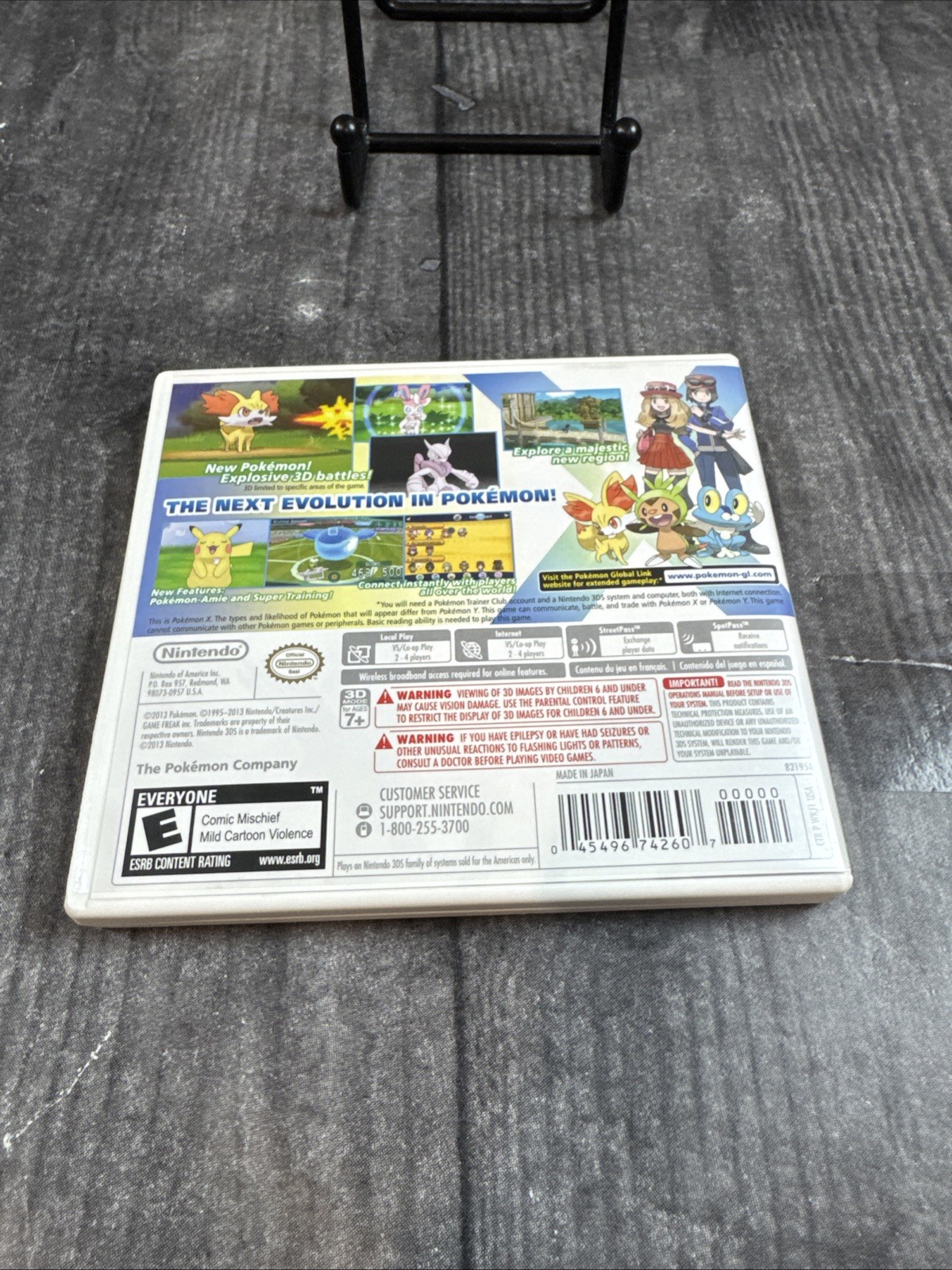 Pokémon X Nintendo 3DS Video Game 2013 IOB W/Insert Tested Works