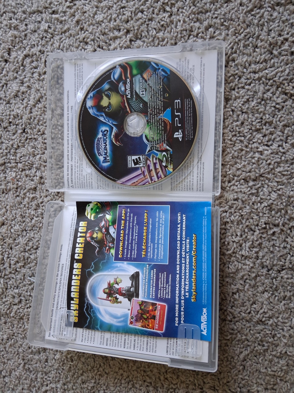 Skylanders PS3 Game Lot Spyro Adventure Giants Superchargers Imaginators Figures