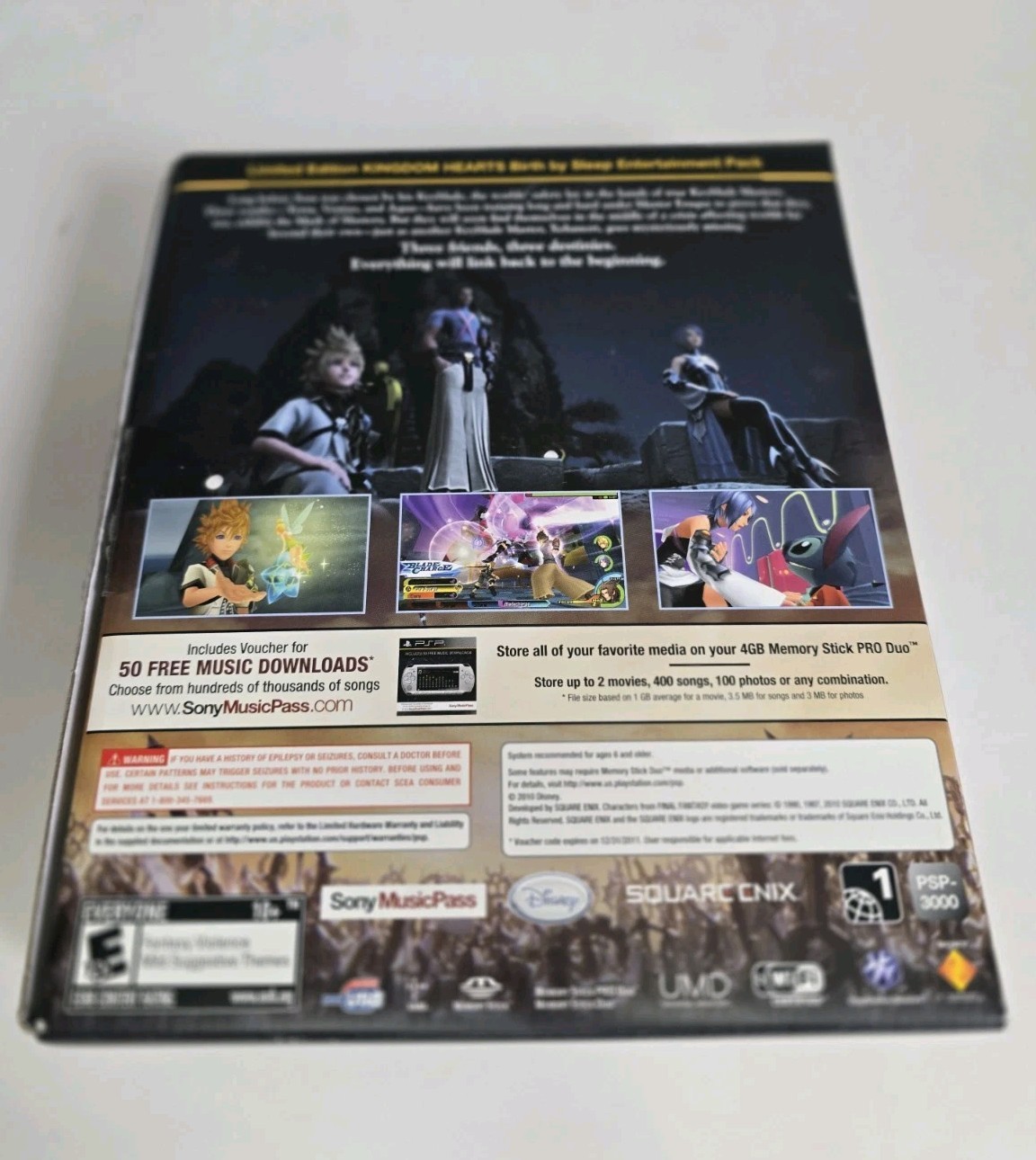 Sony PlayStation Portable PSP Kingdom Hearts Birth By Sleep Console – CIB RARE