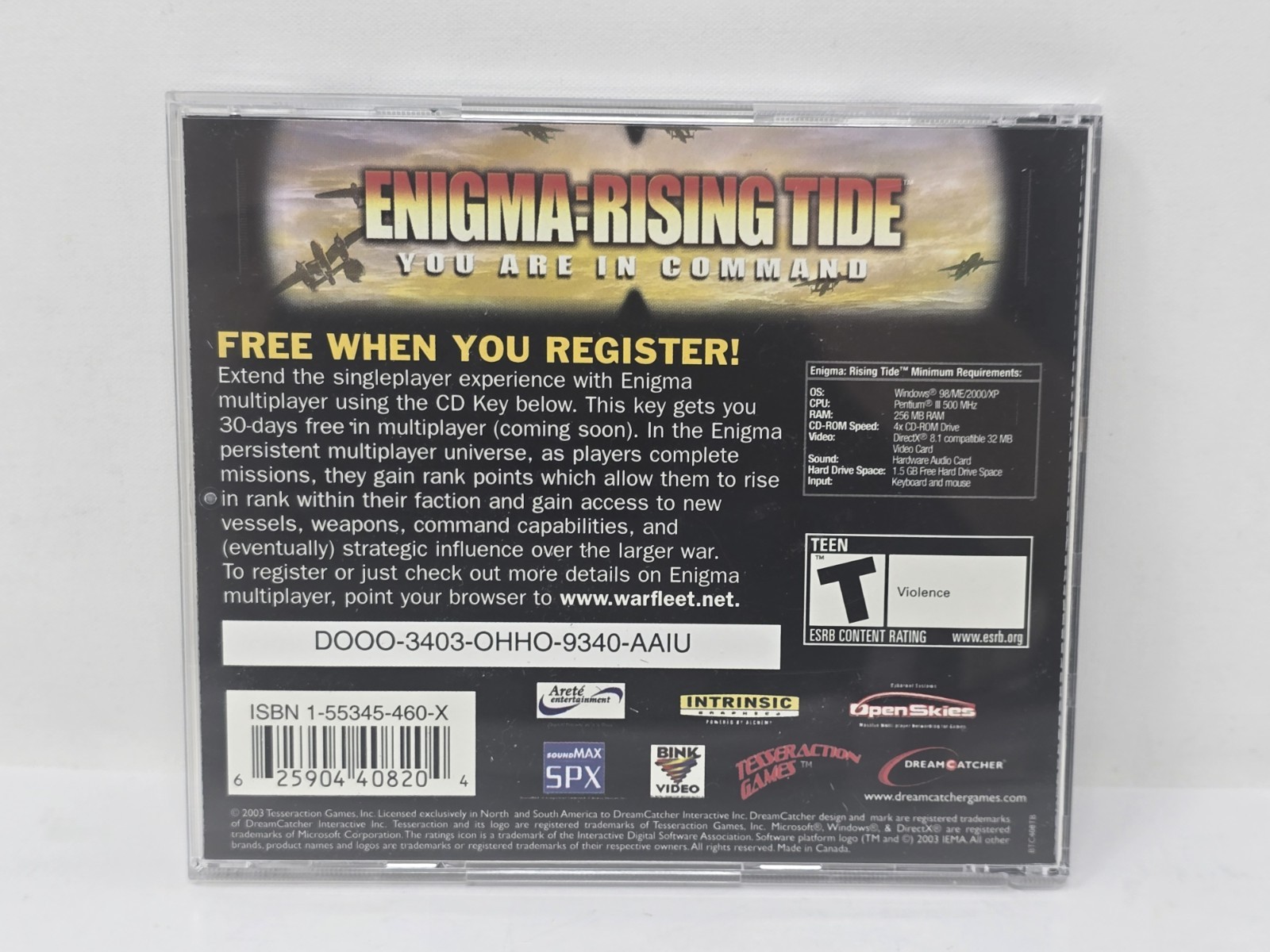Enigma: Rising Tide (PC, 2004, Big Box) – Box Wear, Mint Disc
